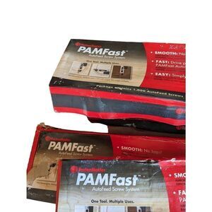 NIB Fastenmaster pamfast 1000 auto feed screws installs approximately 800 square